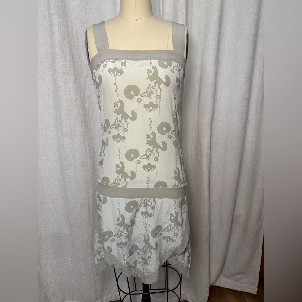 Y2K COCO DE MER SILK SLIP HANDKERCHIEF DRESS